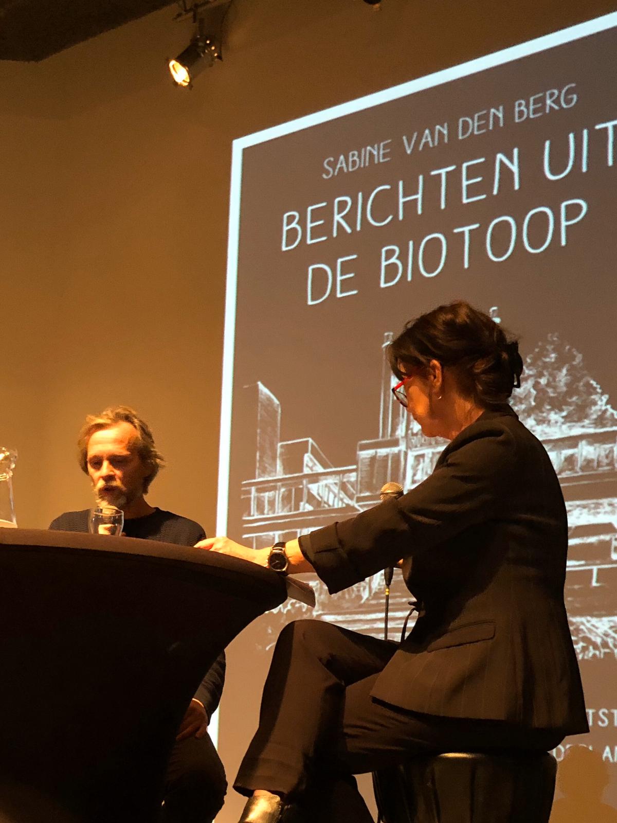 Sabine van den Berg 14 november 2019 Boekpresentatie BERICHTEN UIT DE BIOTOOP